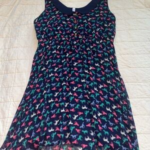 Xhilaration Navy Horse Print Casual Dress
